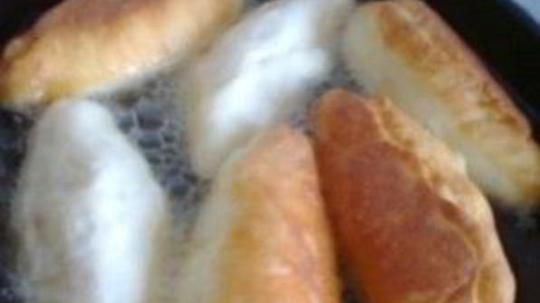 пирожки на кефире с мясом