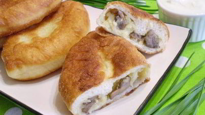 Пирожки постные с грибами