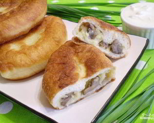 Пирожки постные с грибами