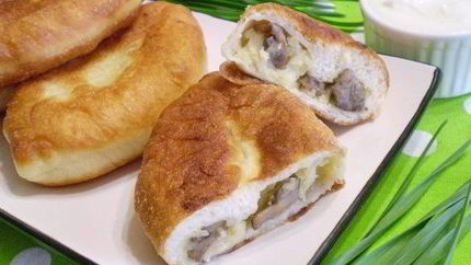 Пирожки постные с грибами