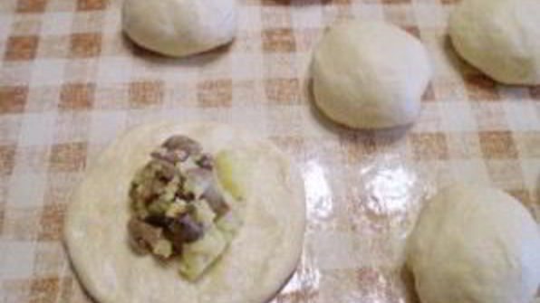 пирожки постные с грибами