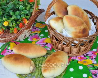 Пирожки с говяжьей печенью и капустой