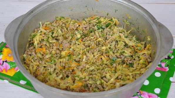 пирожки с говяжьей печенью и капустой