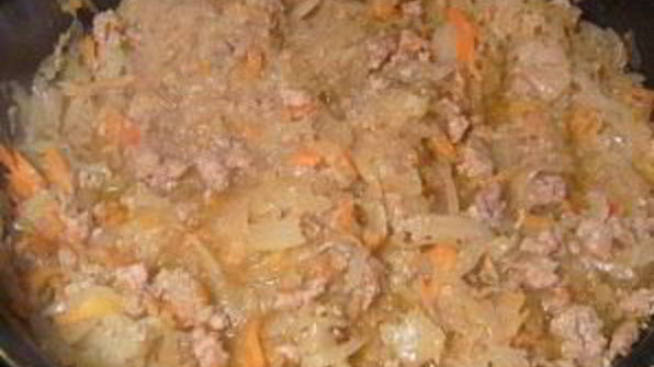 пирожки с капустой и мясом