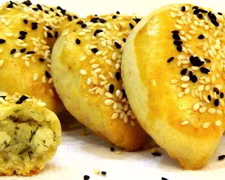 Пирожки с картофелем Подковки