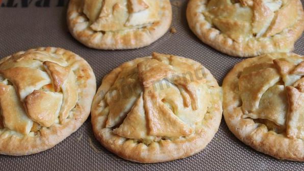 пирожки с курицей и картошкой в духовке