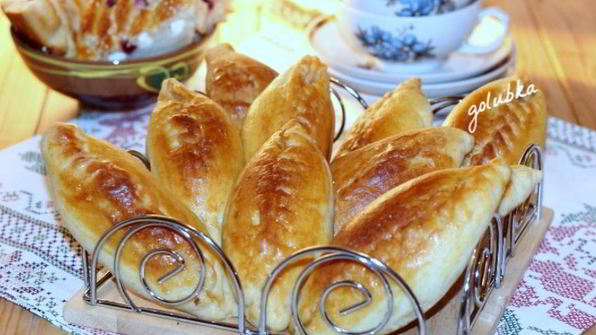 пирожки с мясным фаршем и грибами
