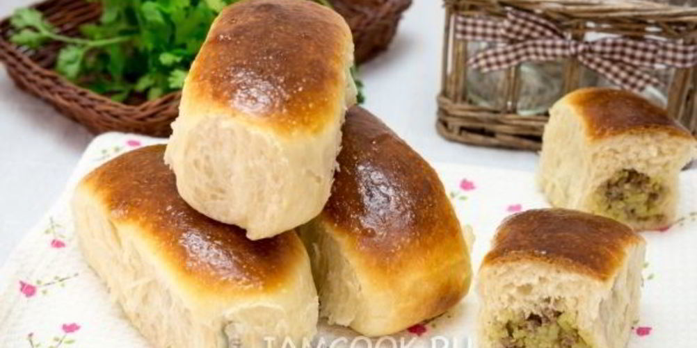 Рецепт пирожки с мясом и рисом в духовке