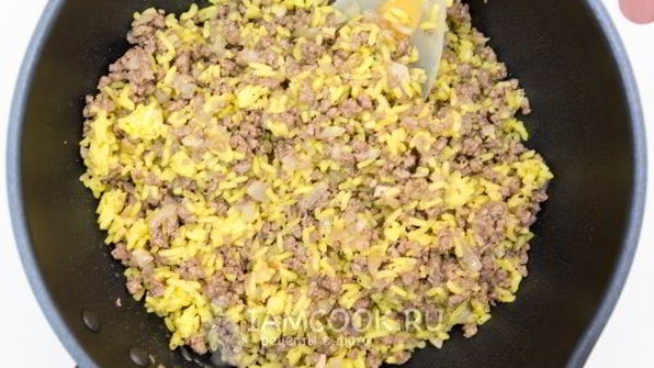 пирожки с мясом и рисом в духовке