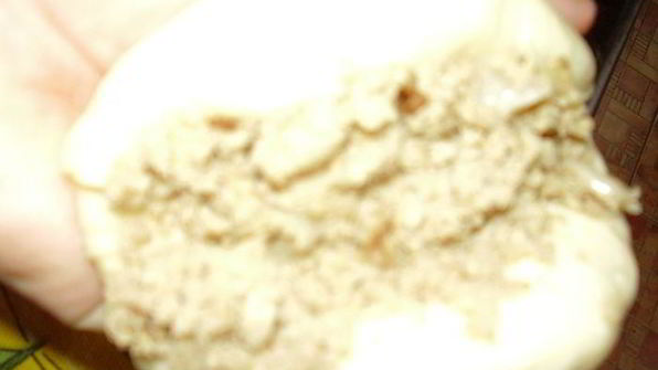 пирожки с мясом, капустой и творогом