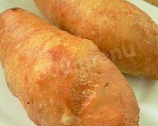 Пирожки с печенью из жидкого теста