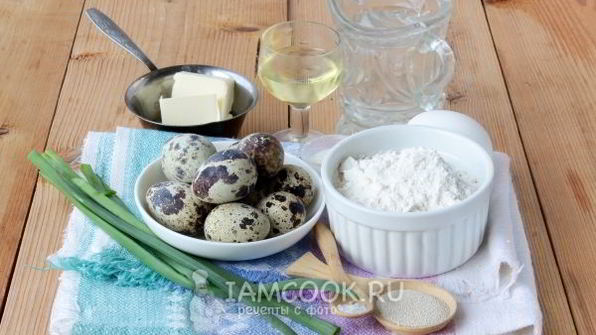 пирожки с перепелиными яйцами