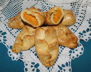 Пирожки с тыквой в духовке несладкие