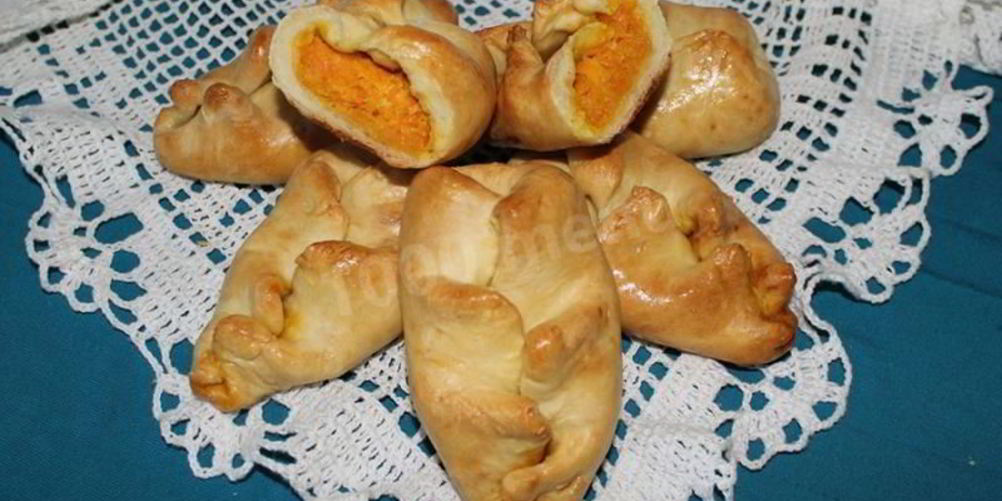 Рецепт пирожки с тыквой в духовке несладкие