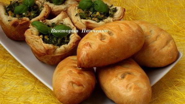 пирожки с яйцом и пряной зеленью