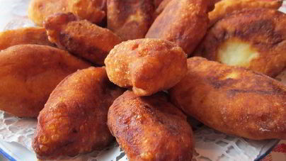 Пирожки жареные из творога