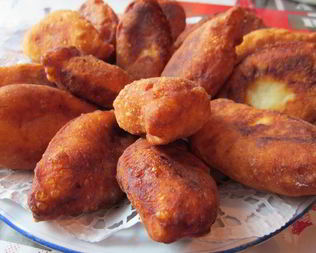 Пирожки жареные из творога
