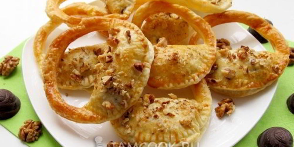 Рецепт слоеные пирожки сумочки