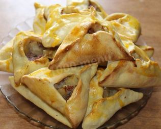 Эчпочмак с курицей и картошкой