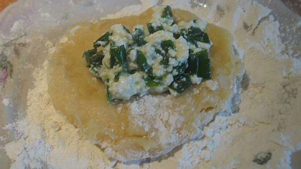заварные картофельные пирожки с начинкой