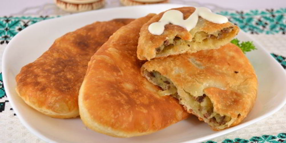 Рецепт жареные пирожки с картофелем и печенью
