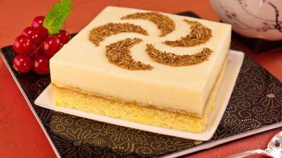 Бисквитное пирожное с апельсиновым суфле