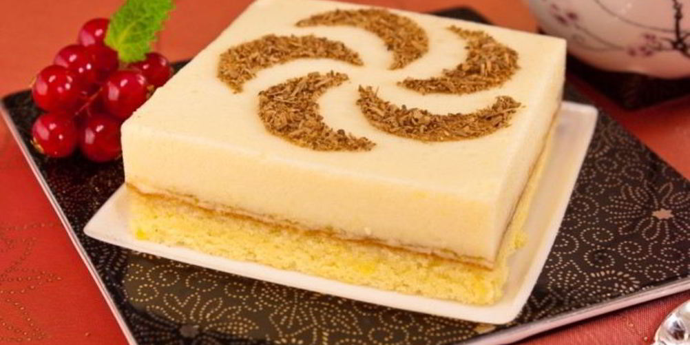 Рецепт бисквитное пирожное с апельсиновым суфле