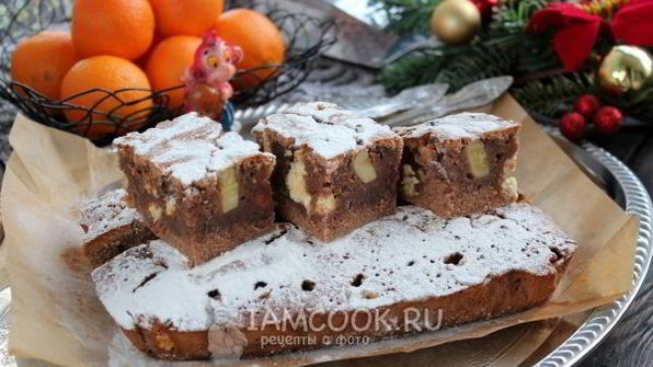 брауни с бананом