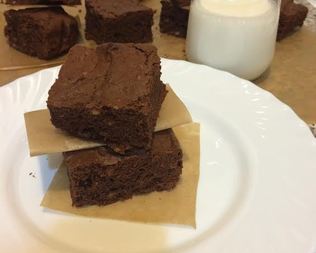 Брауни с грецким орехом