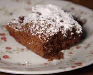 Брауни с вишней