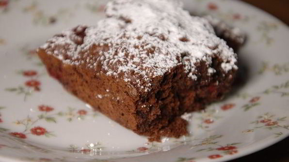 брауни с вишней