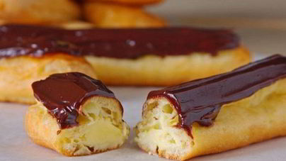 Домашние заварные пирожные в шоколаде