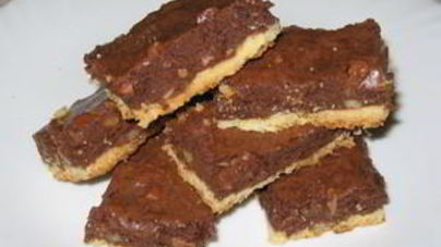 Двухслойные шоколадные брауни