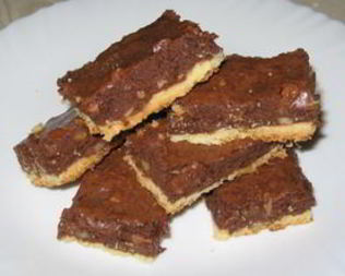 Двухслойные шоколадные брауни