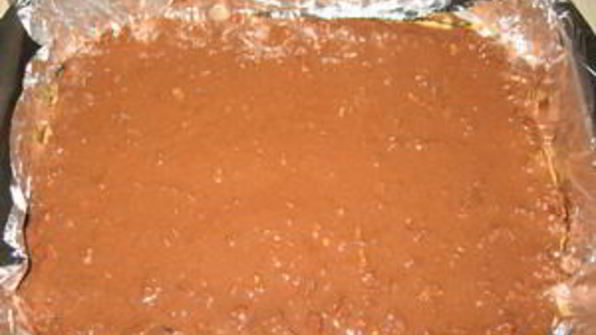 двухслойные шоколадные брауни