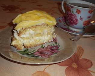 Лимонное пирожное