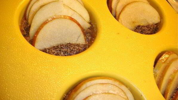 маковое пирожное с яблоками постное и не очень