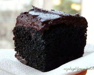 Мега брауни с двойным шоколадом