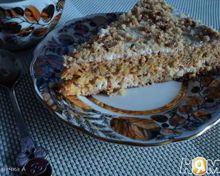 Морковно-ореховое пирожное со сметанным кремом