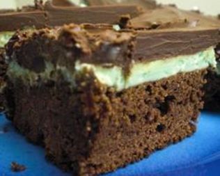 Мятно-шоколадные брауни