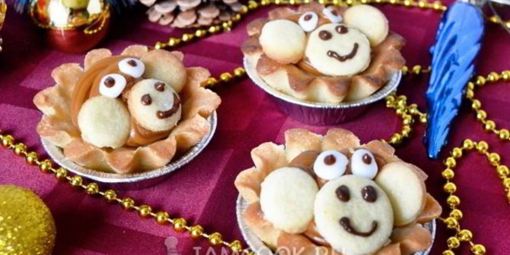 Рецепт песочное пирожное обезьянки