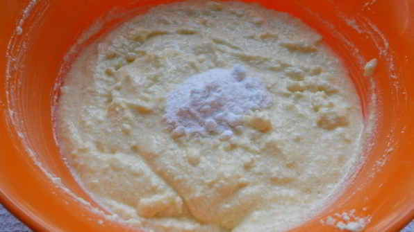 пирожное из творожного теста на сковороде