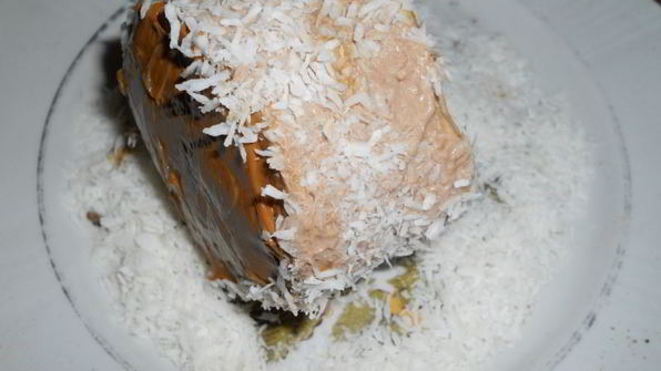 пирожное из творожного теста на сковороде