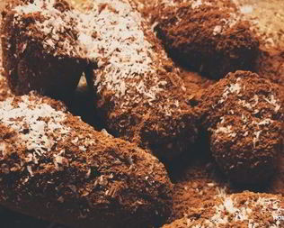 Пирожное картошка из отрубей и творога