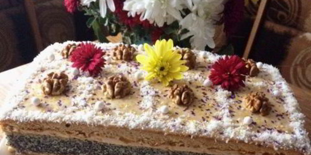 Рецепт пирожные маковые с кофейным кремом