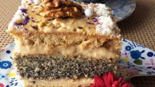 пирожные маковые с кофейным кремом