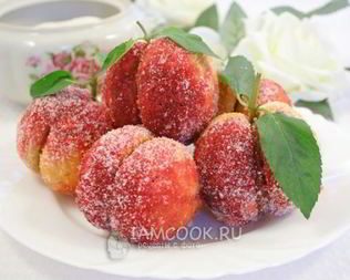 Пирожные Персики