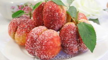 Пирожные Персики