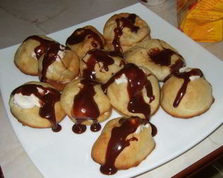 Пирожные с банановым кремом