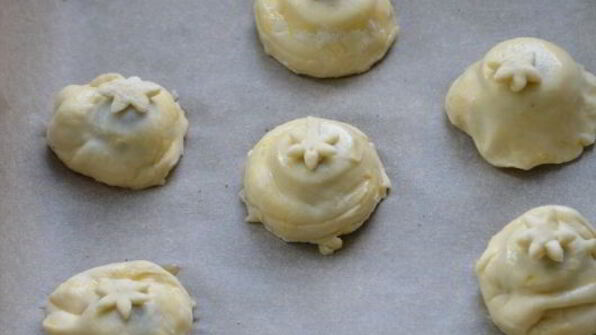 пирожные с виноградом